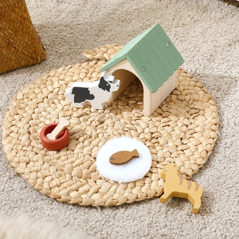 Toy House Accessories Pet Set Great Pet Play Set For Dollhouses Fun Games That Encourage Creativity And Imagination in Children